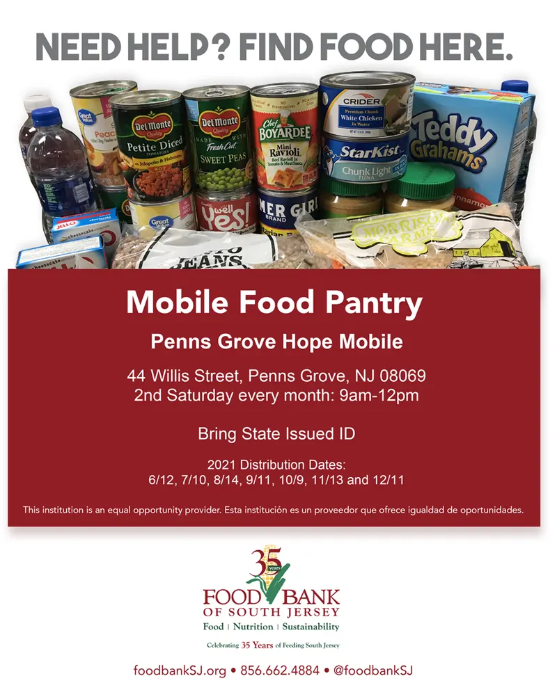 Visit the Penns Grove Mobile Food Bank
