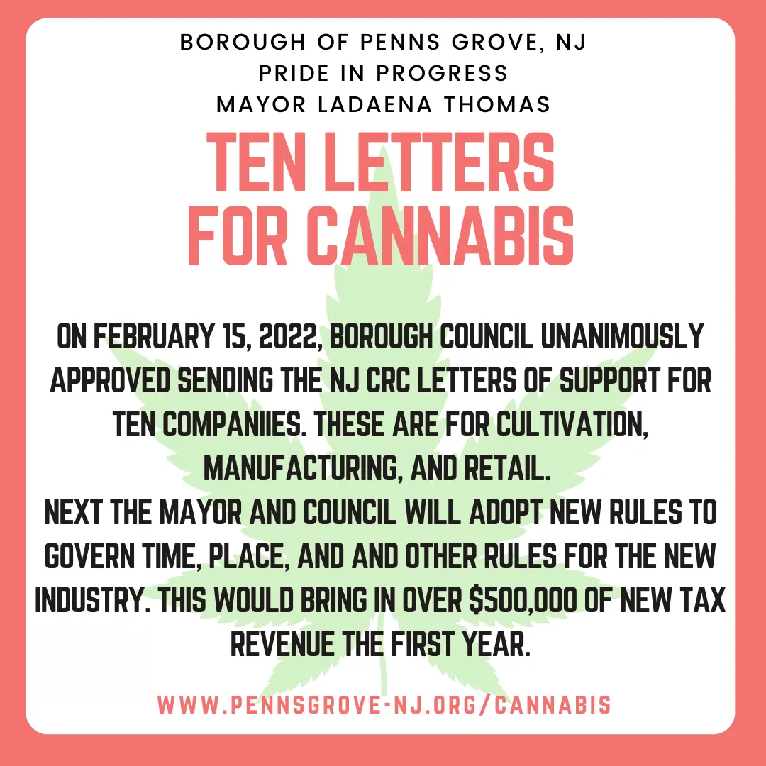 Ten Letters for Cannabis flier