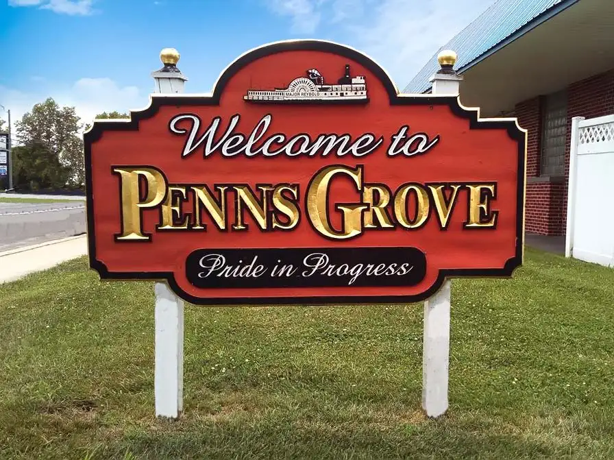 Sign saying Welcome to Penns Grove