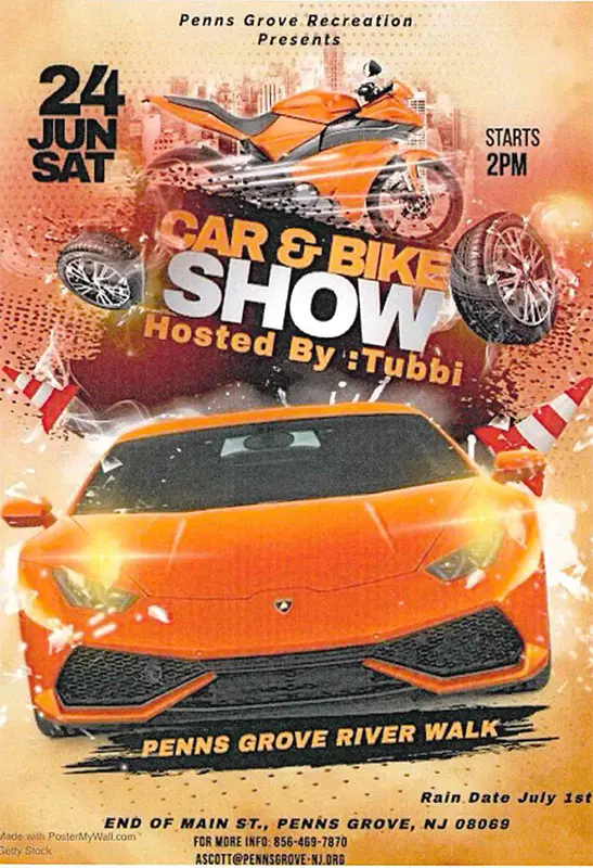 Saturday June 24, 2023 - Care & Bike Show flier