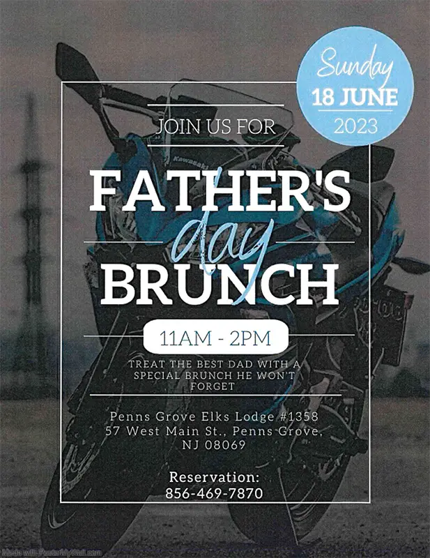 Sunday, June 18, 2023 - Father's Day Brunch flier
